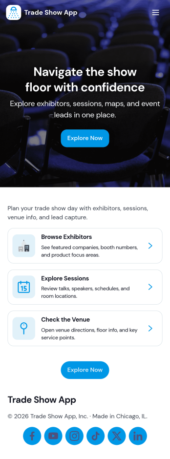 Trade Show App Template