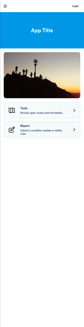 Trail Tracker App Template