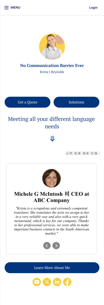 Translator Hiring App Template