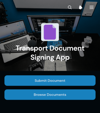 Transport Document Signing App Template