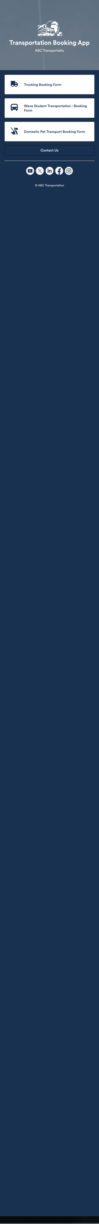 Transportation Booking App Template