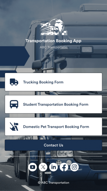 Transportation Booking App Template