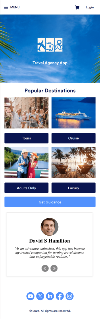 Travel Agency App Template