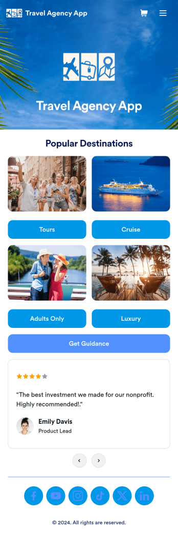 Travel Agency App Template