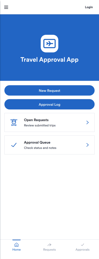 Travel Approval App Template