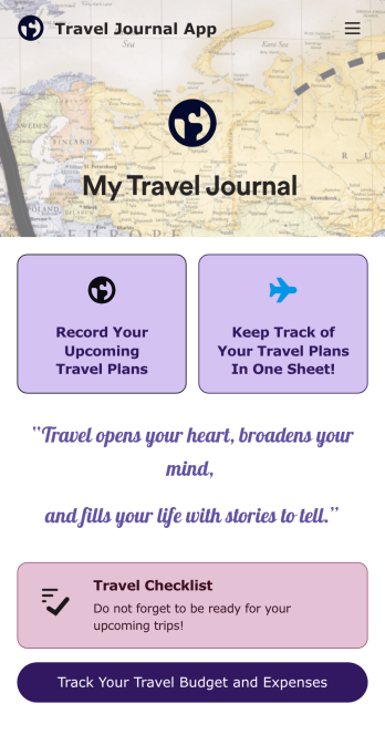 Travel Journal App Template