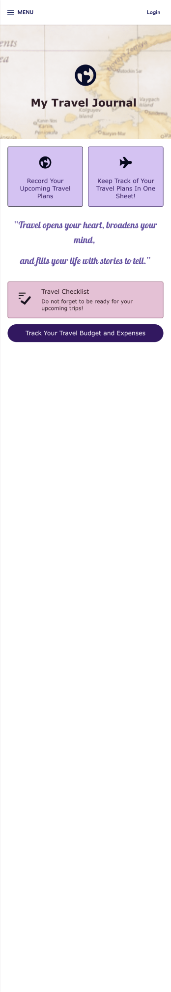 Travel Journal App Template