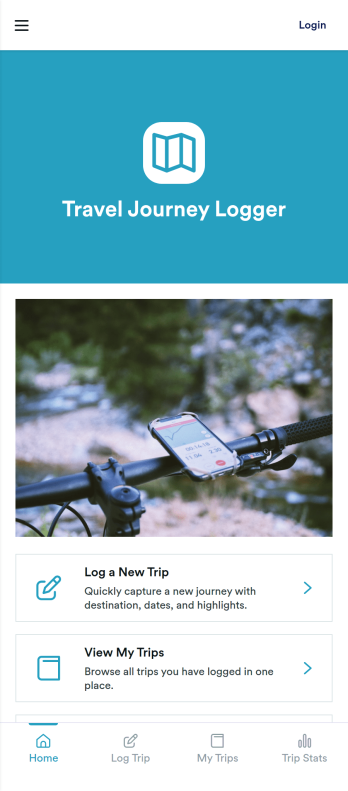 Travel Journey Logger App Template