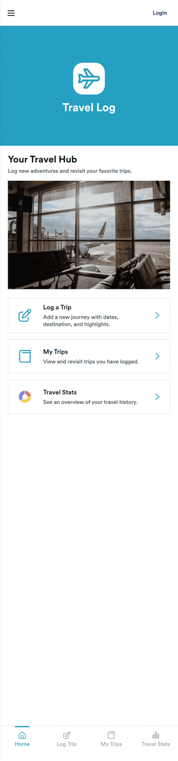 Travel Log App Template