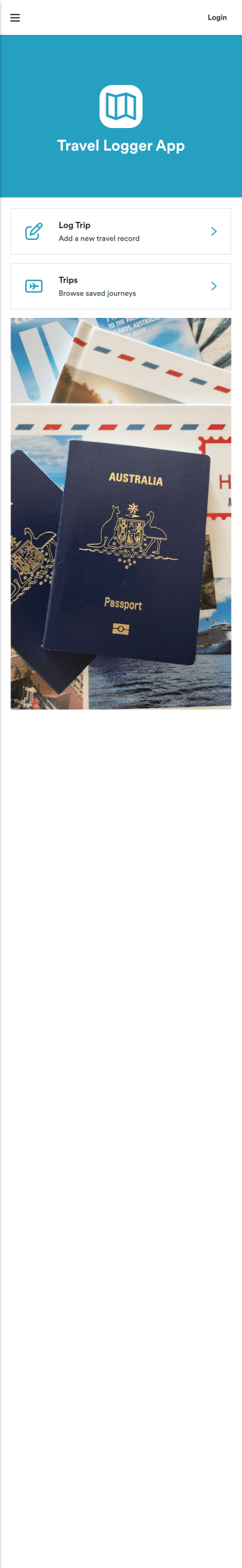 Travel Logger App Template