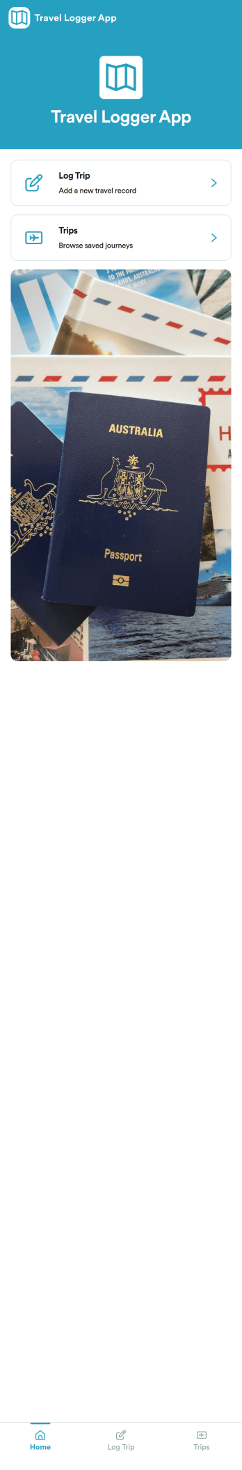 Travel Logger App Template
