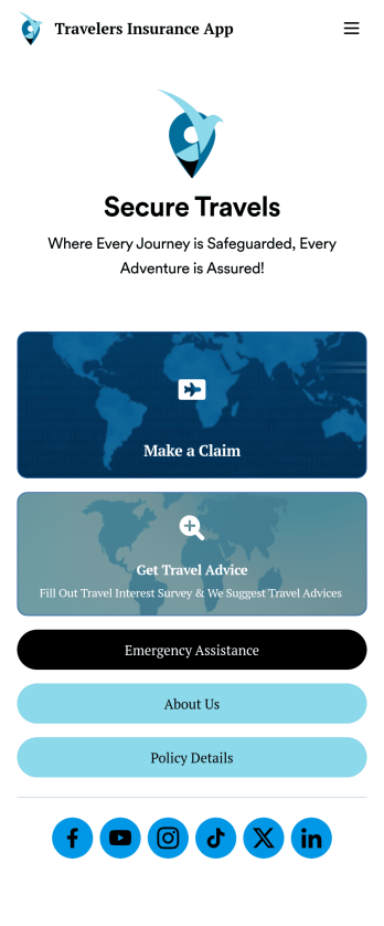 Travelers Insurance App Template