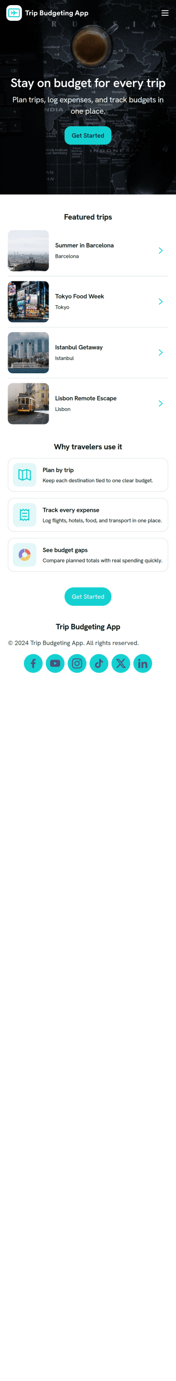 Trip Budgeting App Template