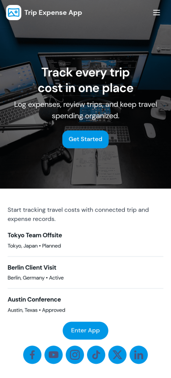 Trip Expense App Template