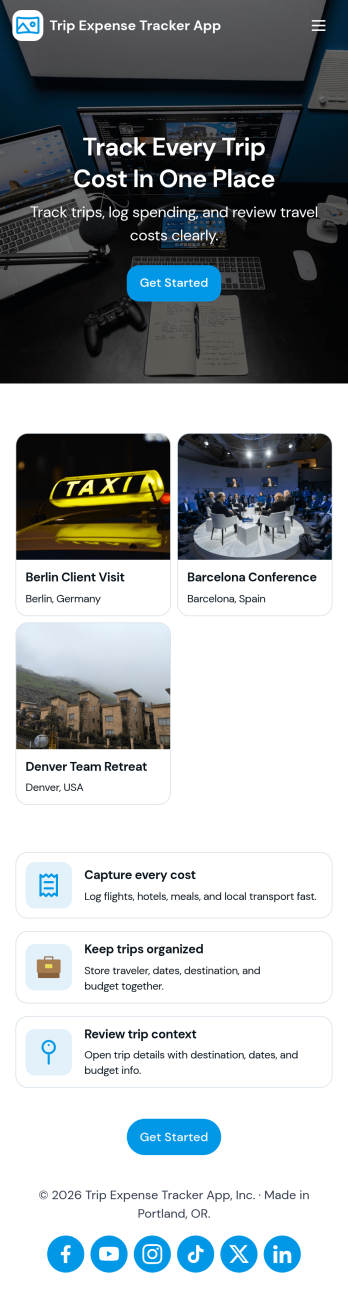 Trip Expense Tracker App Template
