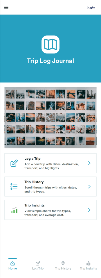 Trip Log Journal App Template