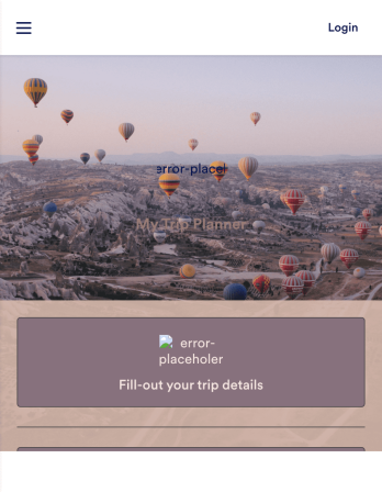 Trip Planner App Template