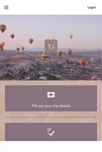 Trip Planner App Template