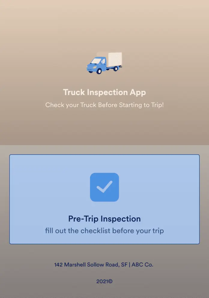 Truck Inspection App