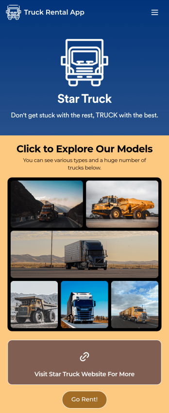 Truck Rental App Template