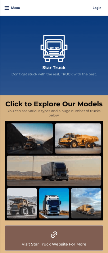 Truck Rental App Template