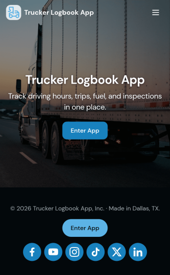Trucker Logbook App Template