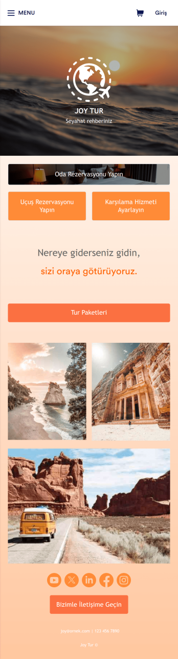 Tur Uygulama Șablonu