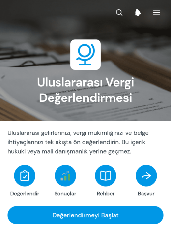 Uluslararası Vergi Değerlendirme Uygulama Șablonu