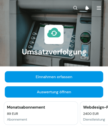 Umsatzverfolgungs-App