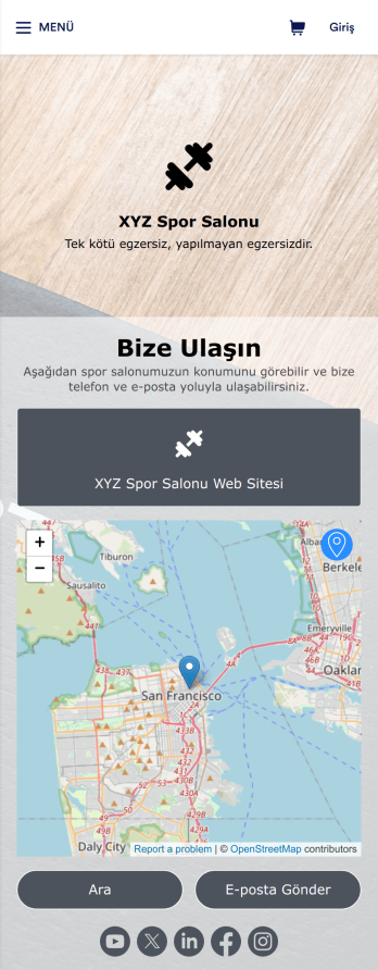 Üyelik Uygulama Șablonu