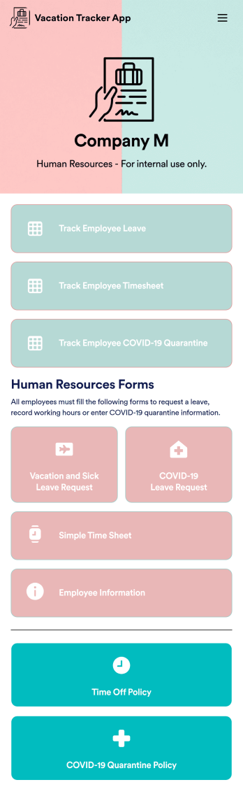 Vacation Tracker App Template