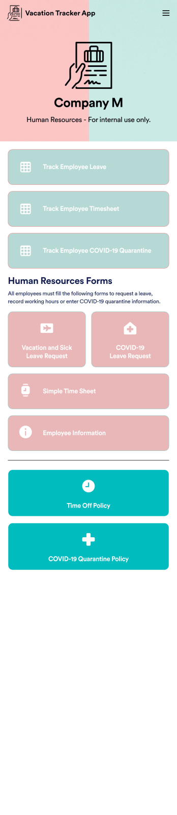 Vacation Tracker App Template