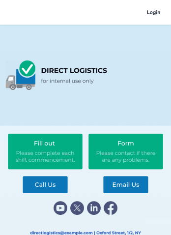 Vehicle Inspection Checklist App Template