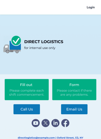 Vehicle Inspection Checklist App Template
