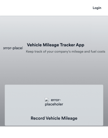 Vehicle Mileage Tracker App Template