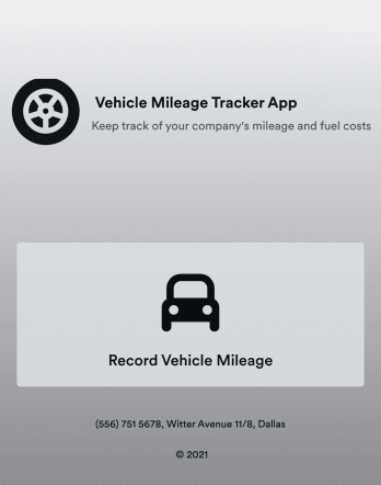 Vehicle Mileage Tracker App Template