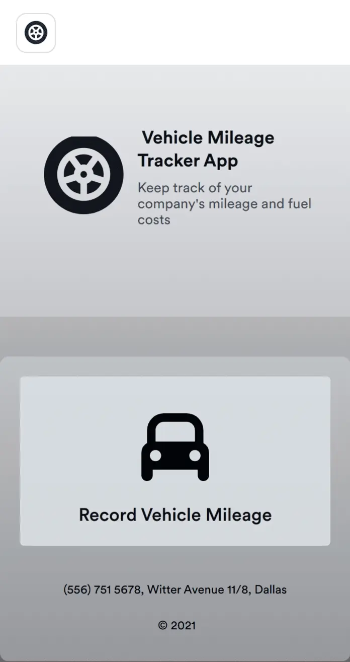 Vehicle Mileage Tracker App