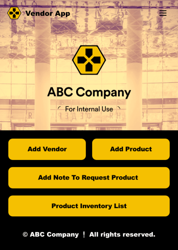 Vendor App Template