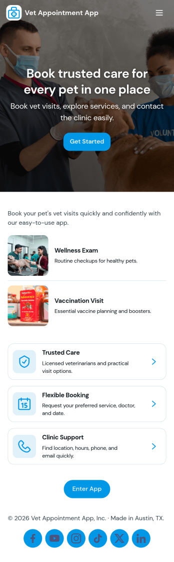 Vet Appointment App Template