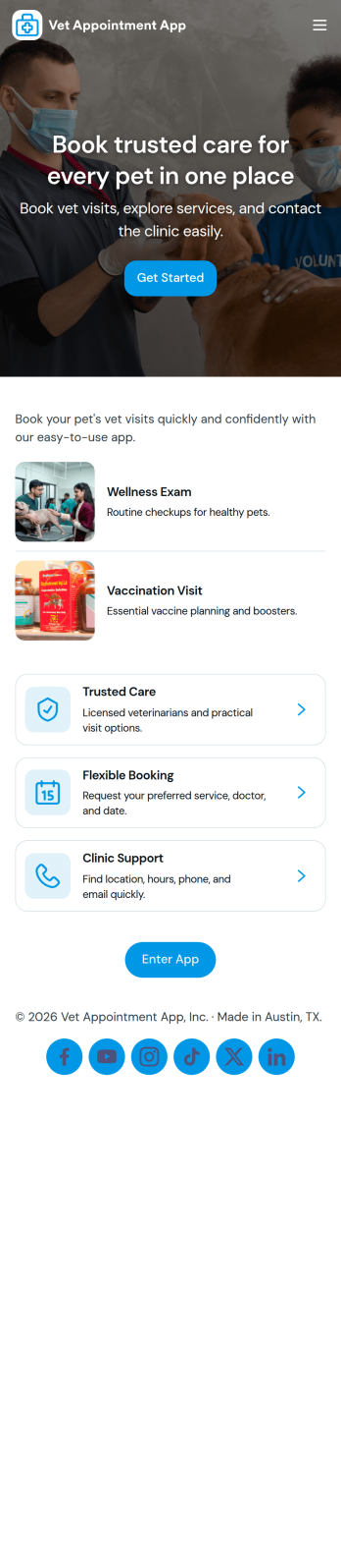 Vet Appointment App Template