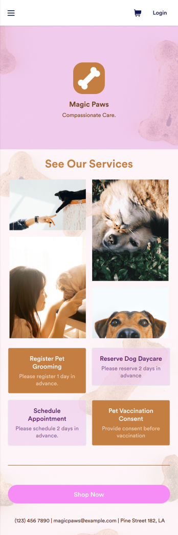 Veterinarian App Template