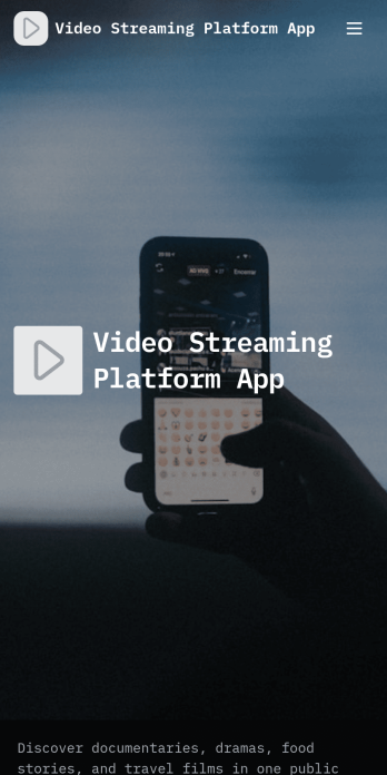 Video Streaming Platform App Template