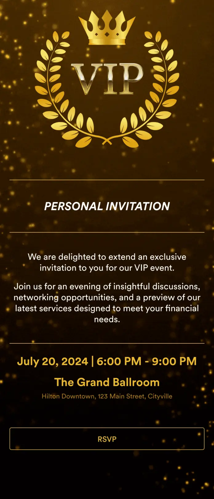 VIP Invitation App