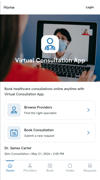 Virtual Consultation App Template