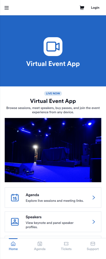 Virtual Event App Template