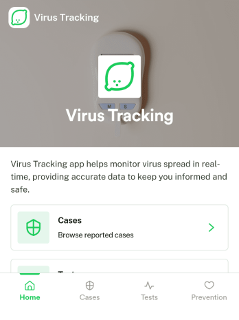 Virus Tracking App Template