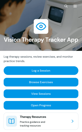 Vision Therapy Tracker App Template