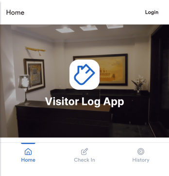 Visitor Log App Template
