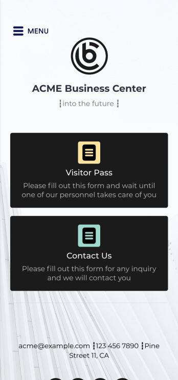 Visitor Sign In App Template