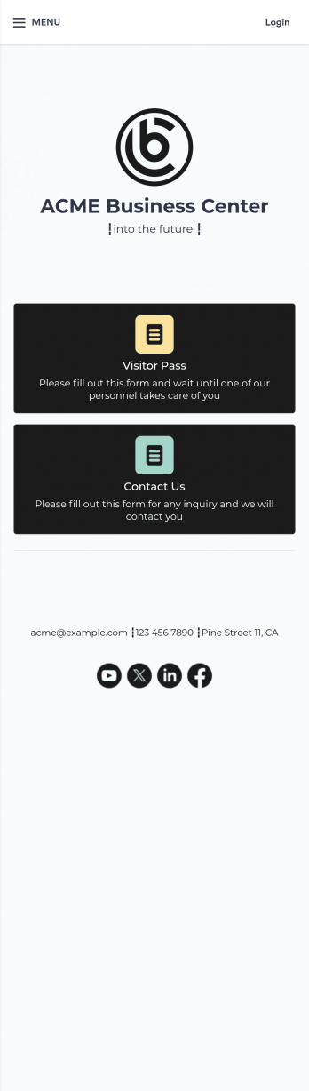 Visitor Sign In App Template